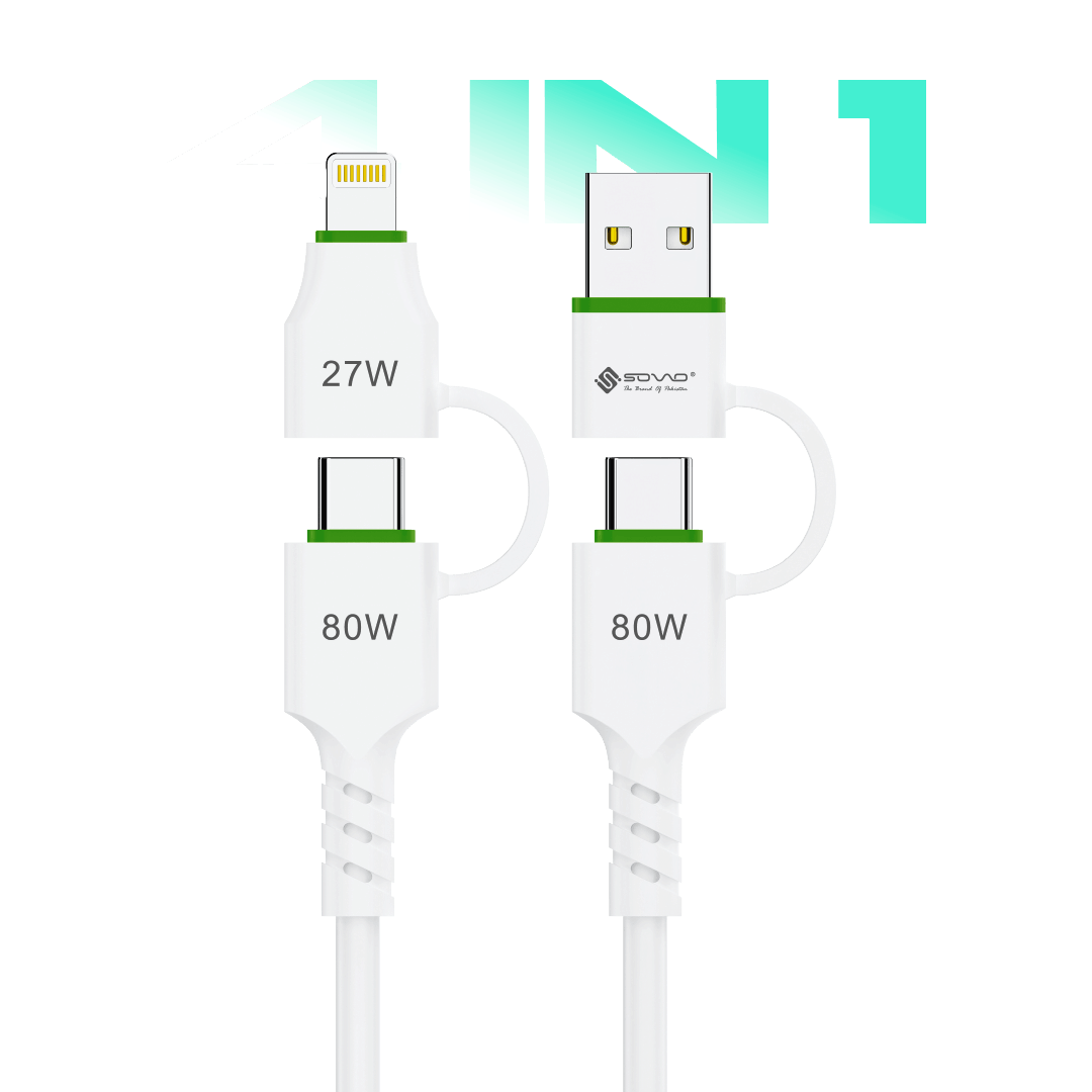 SC-114 FOUR-FOLD 4-in-1 Fast Charging Data Cable